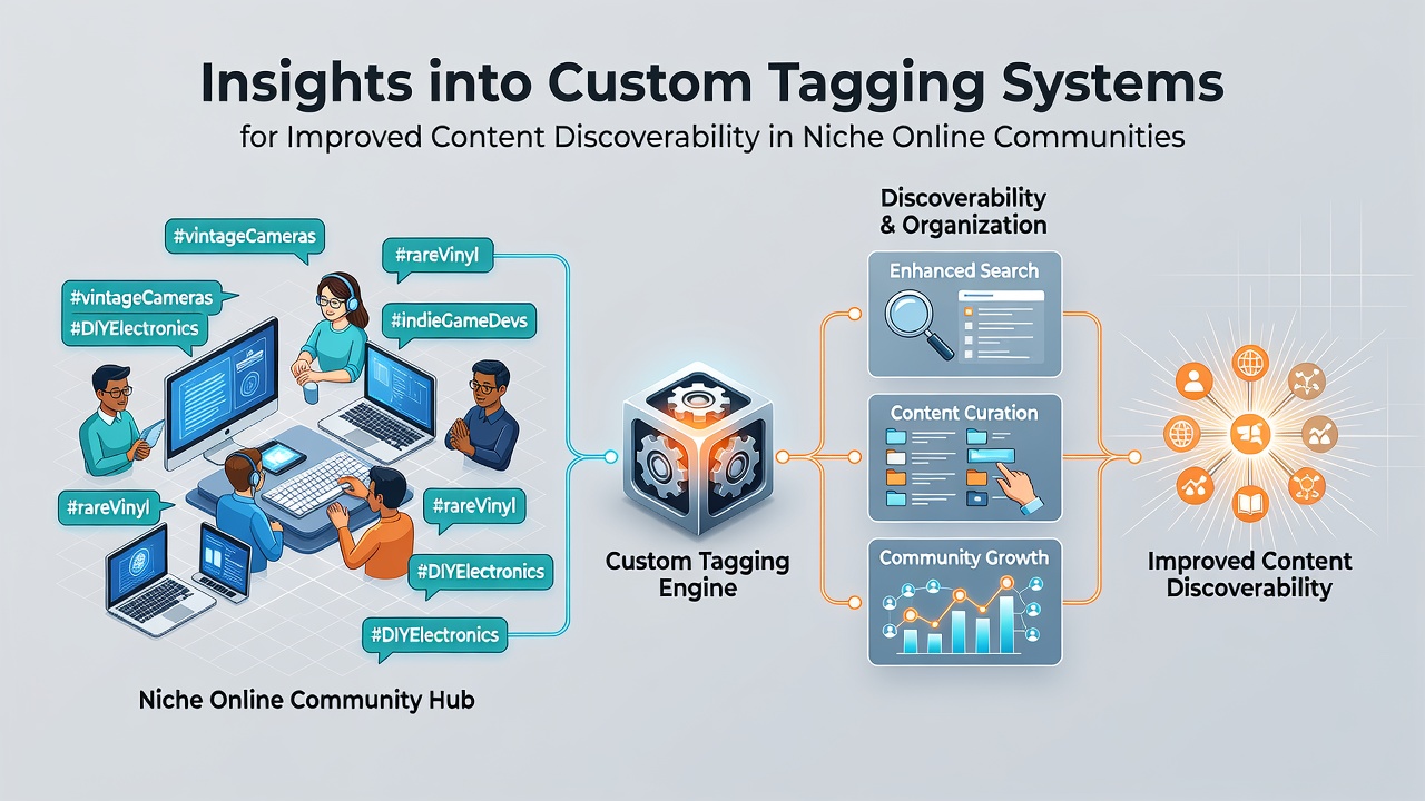 Insights into Custom Tagging Systems for Improved Content Discoverability in Niche Online Communities